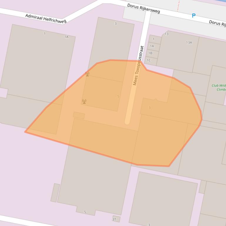 Kaart van postcodegebied 2315WD.