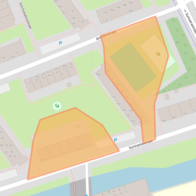 Kaart van postcodegebied 2315XH.