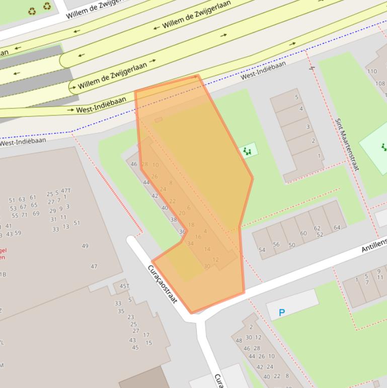 Kaart van postcodegebied 2315XM.