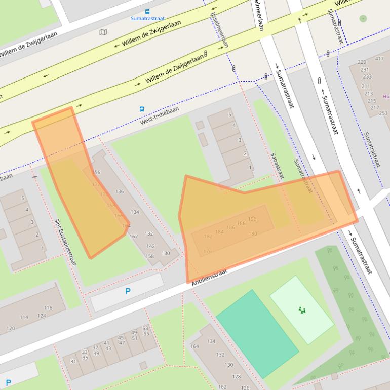 Kaart van postcodegebied 2315XT.