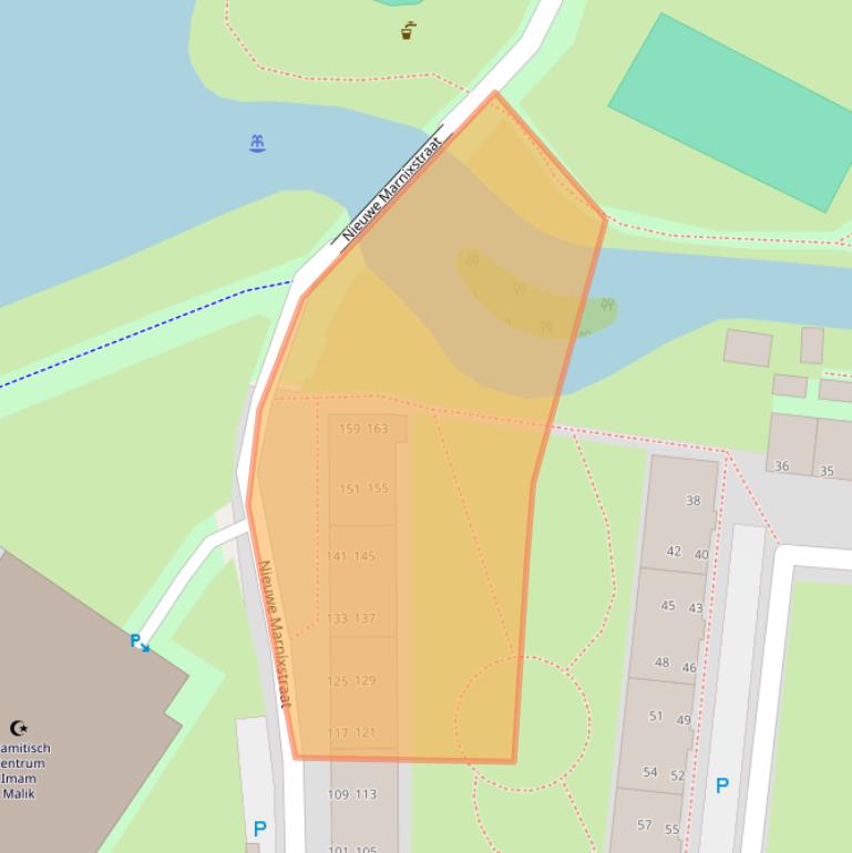 Kaart van postcodegebied 2316JL.