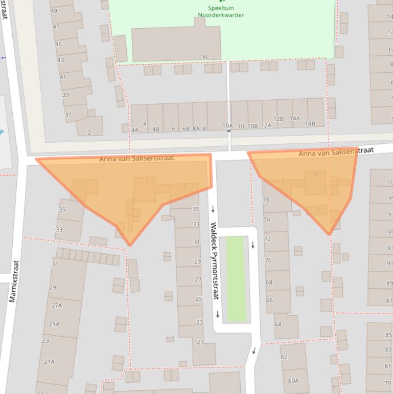 Kaart van postcodegebied 2316PV.