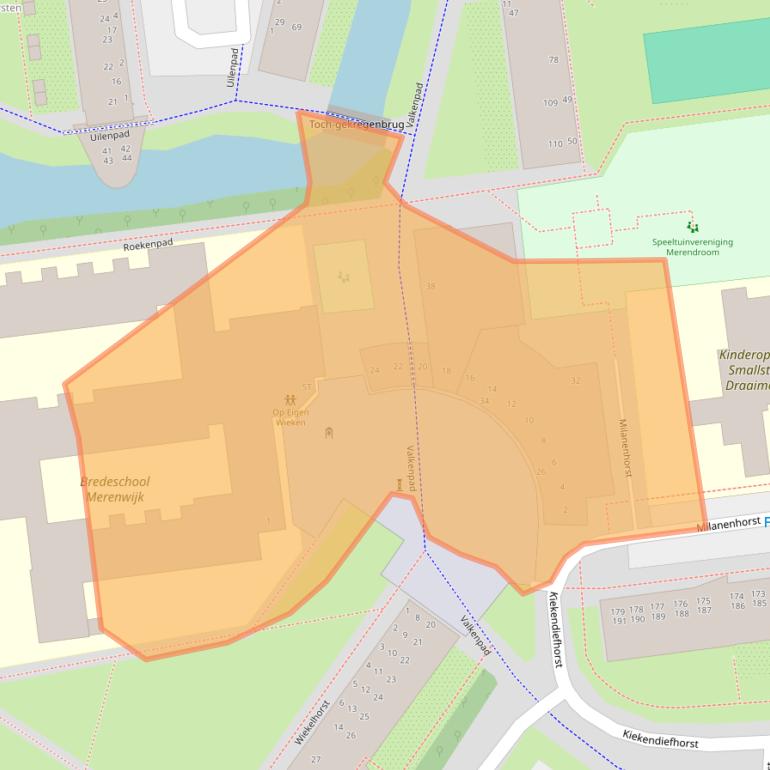 Kaart van postcodegebied 2317AN.