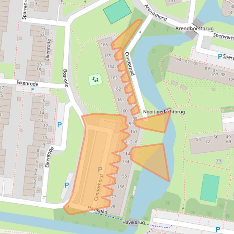 Kaart van postcodegebied 2317AP.