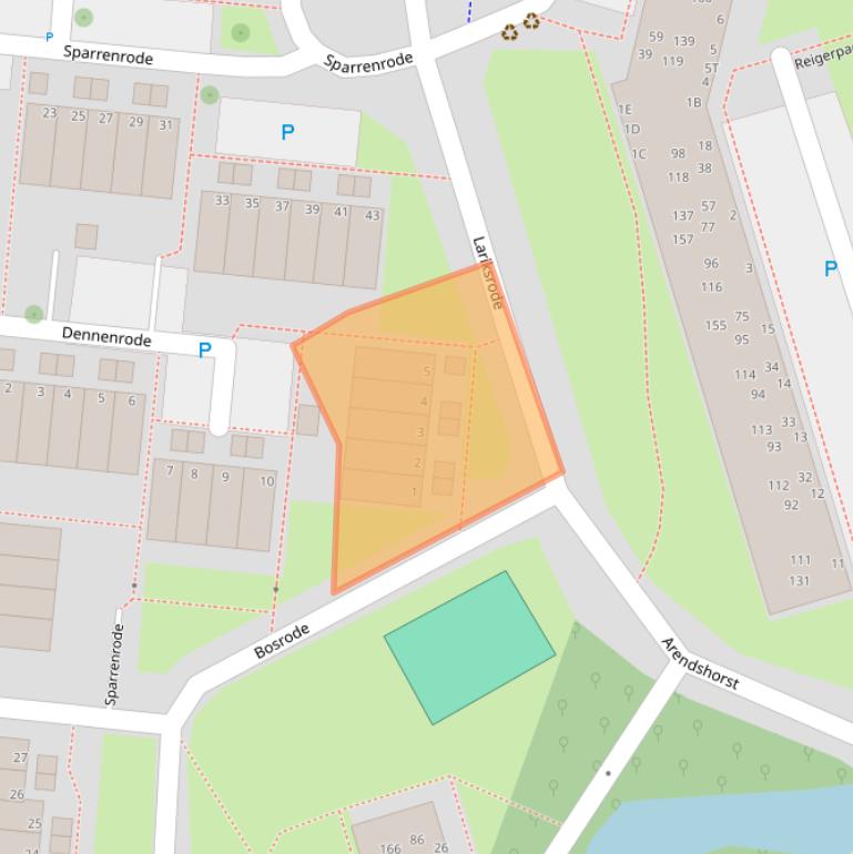 Kaart van postcodegebied 2317BA.