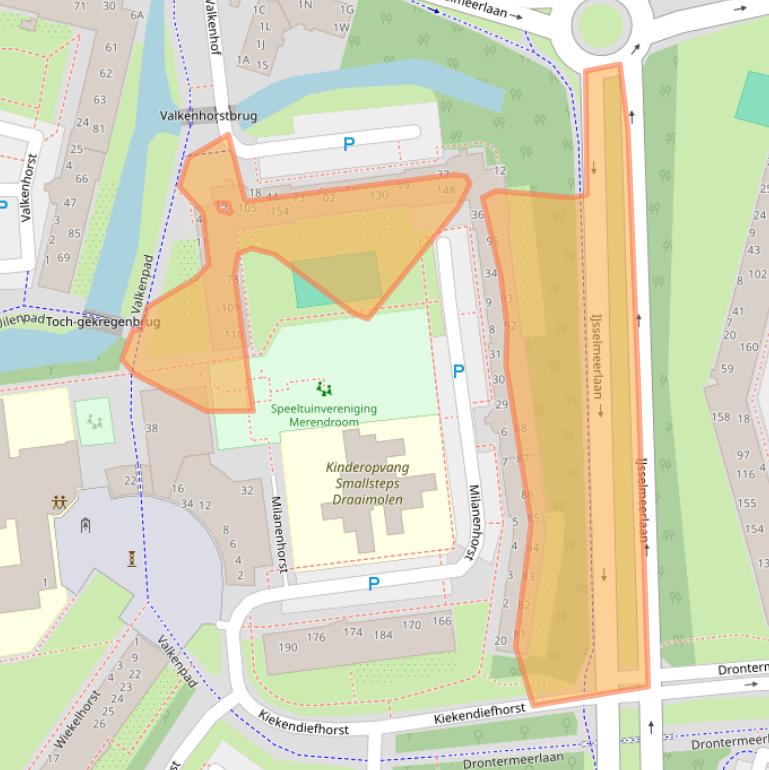 Kaart van postcodegebied 2317CH.