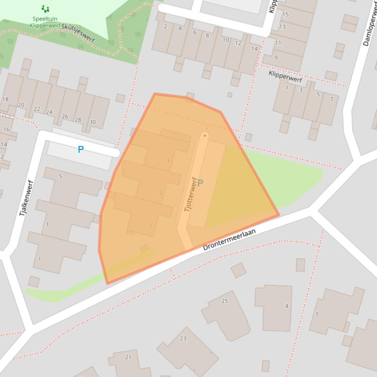 Kaart van postcodegebied 2317DR.