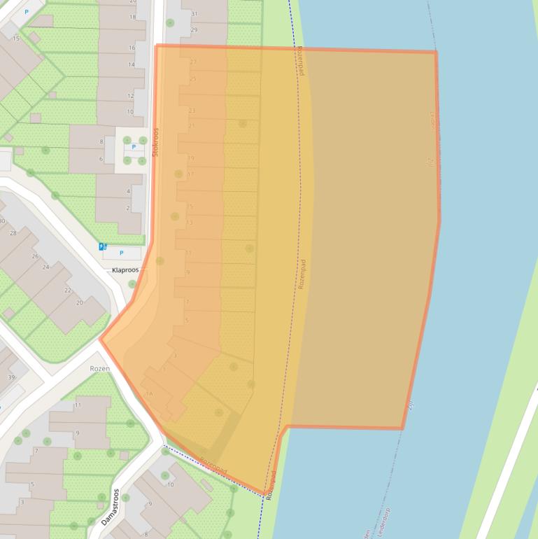 Kaart van postcodegebied 2317EM.