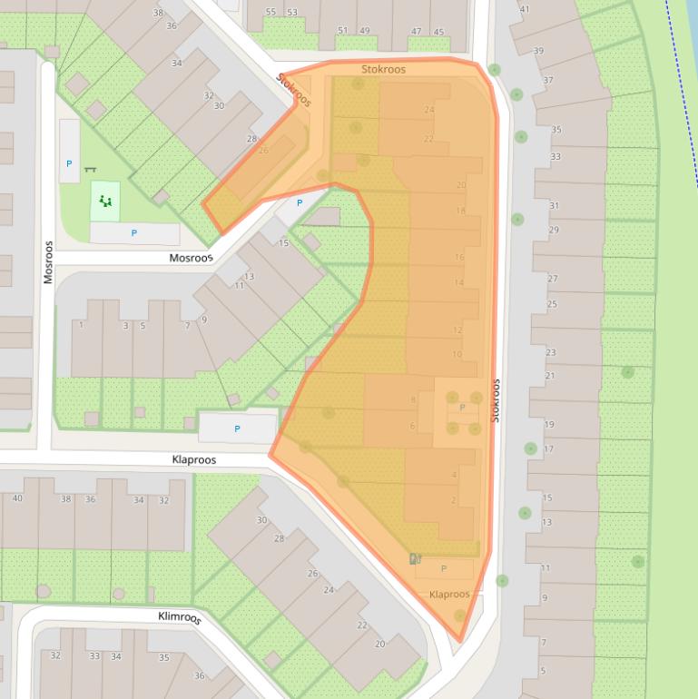 Kaart van postcodegebied 2317EP.