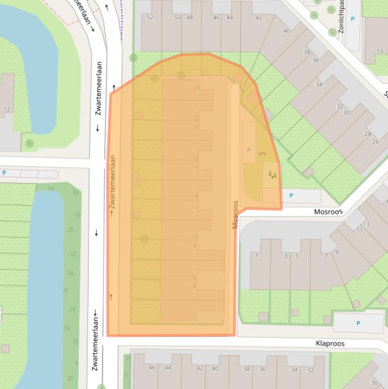 Kaart van postcodegebied 2317ET.
