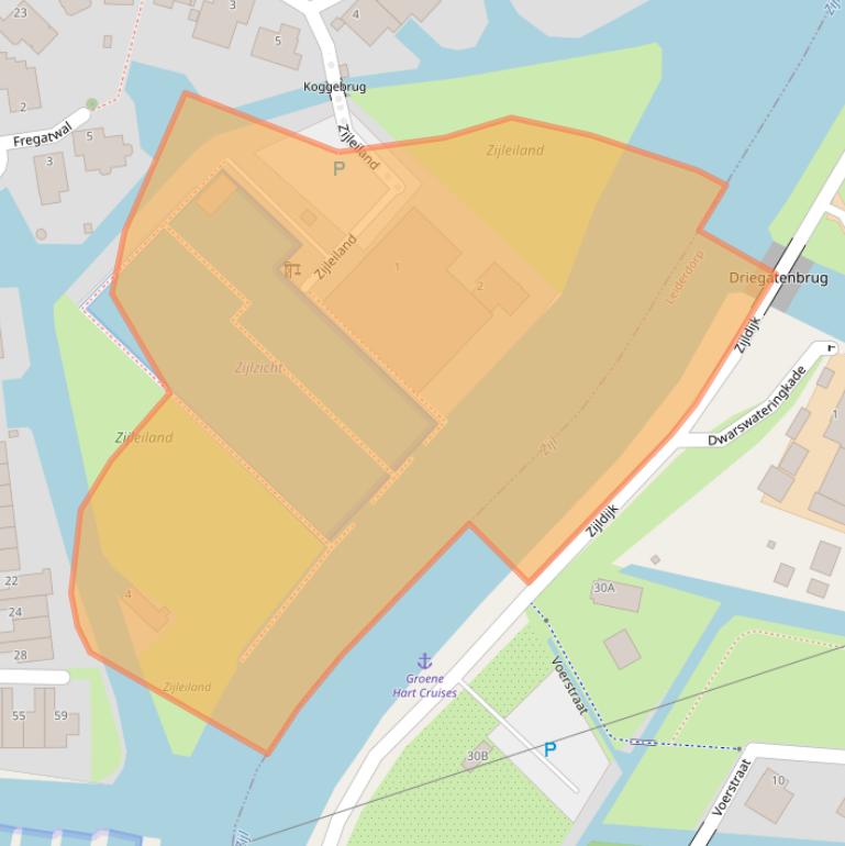 Kaart van postcodegebied 2317GE.