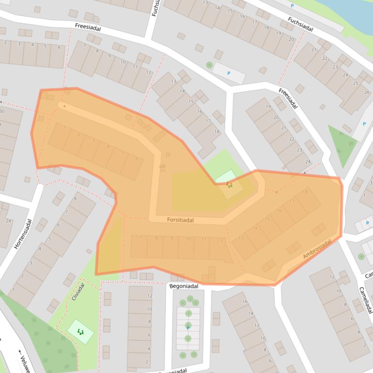 Kaart van postcodegebied 2317HM.