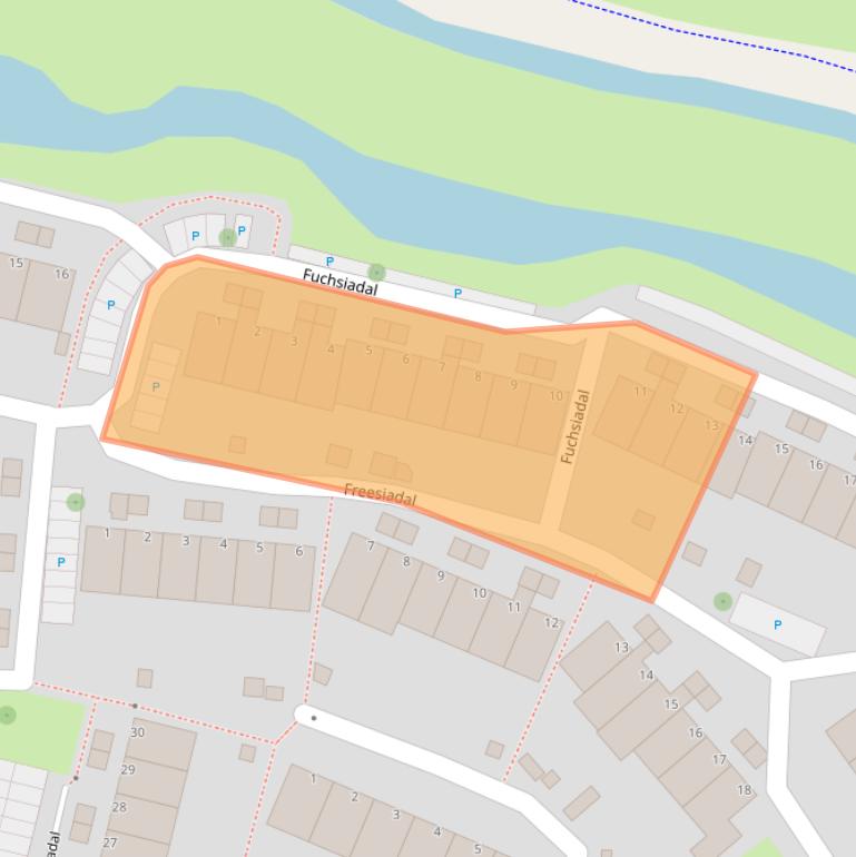 Kaart van postcodegebied 2317HP.