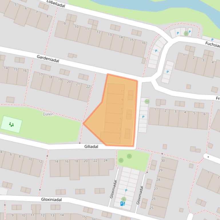 Kaart van postcodegebied 2317HS.