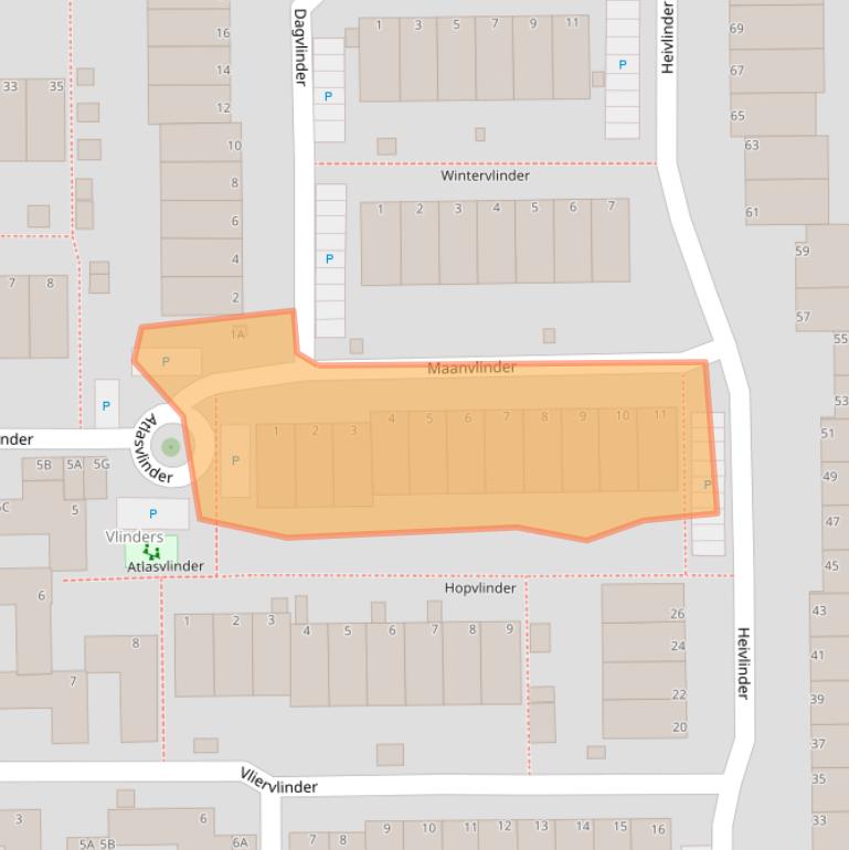 Kaart van postcodegebied 2317JM.