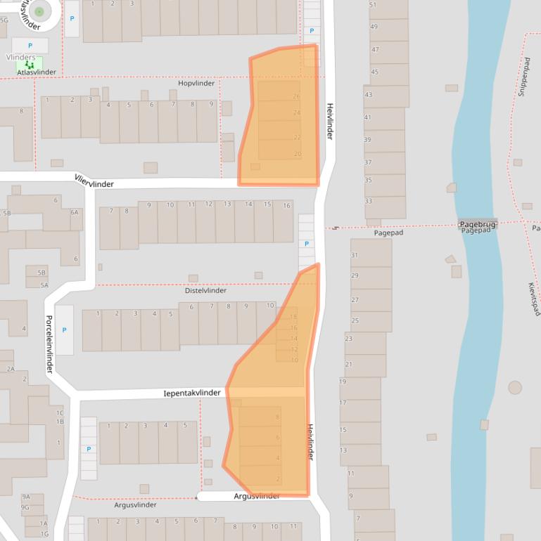 Kaart van postcodegebied 2317JW.