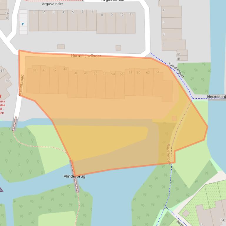 Kaart van postcodegebied 2317KD.