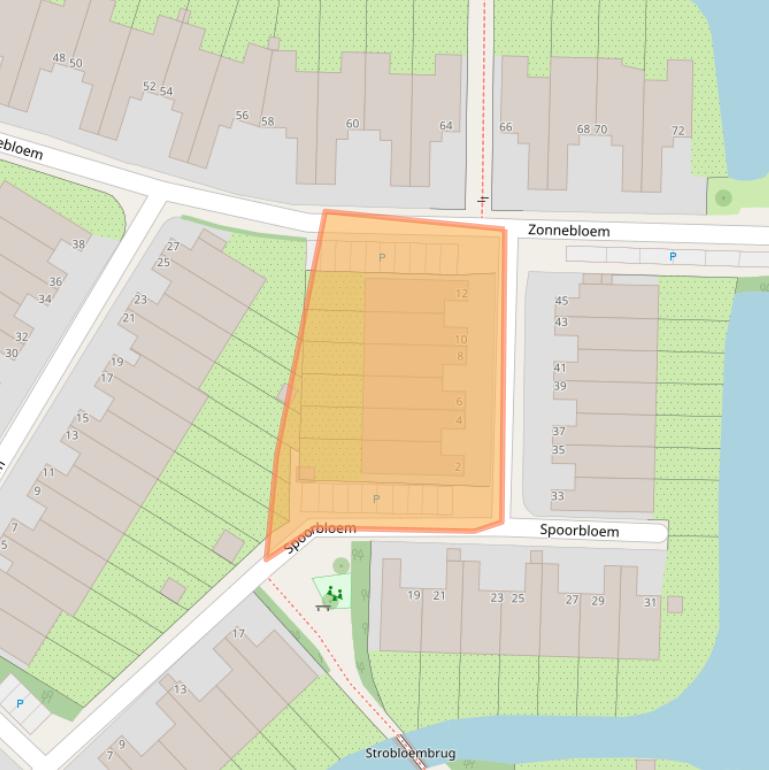 Kaart van postcodegebied 2317LJ.
