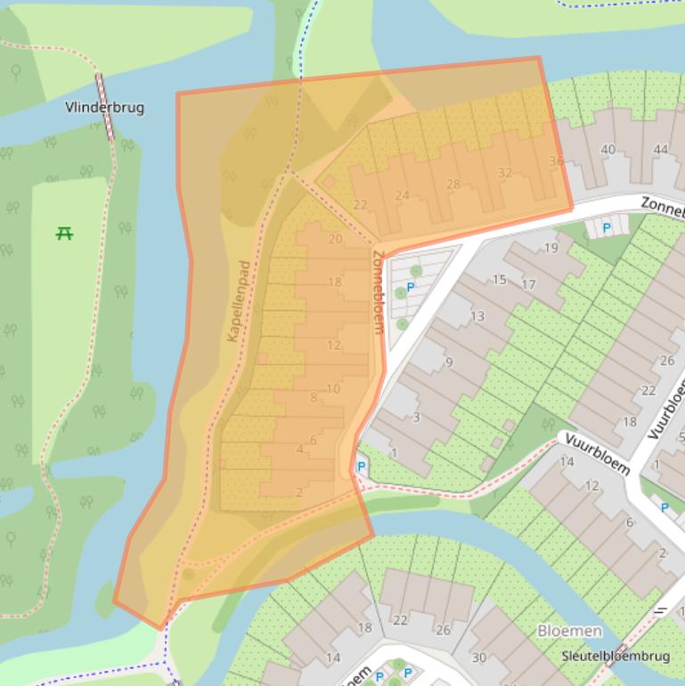 Kaart van postcodegebied 2317LL.