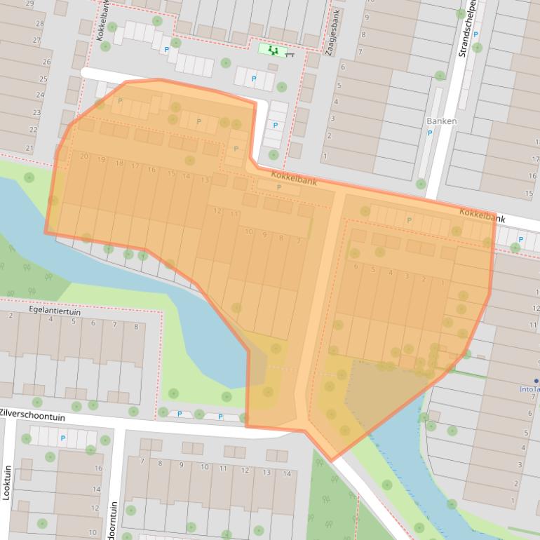 Kaart van postcodegebied 2317MA.