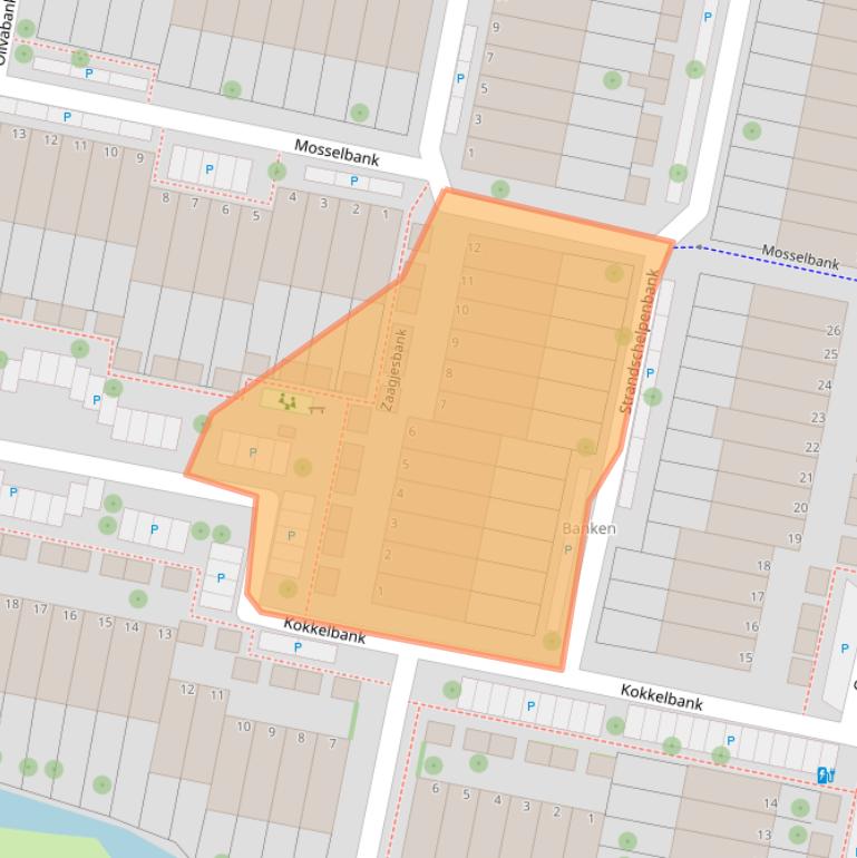 Kaart van postcodegebied 2317MC.