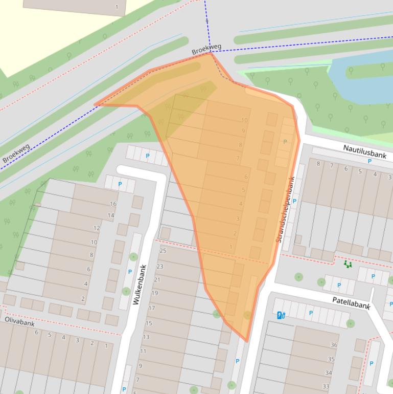 Kaart van postcodegebied 2317MH.