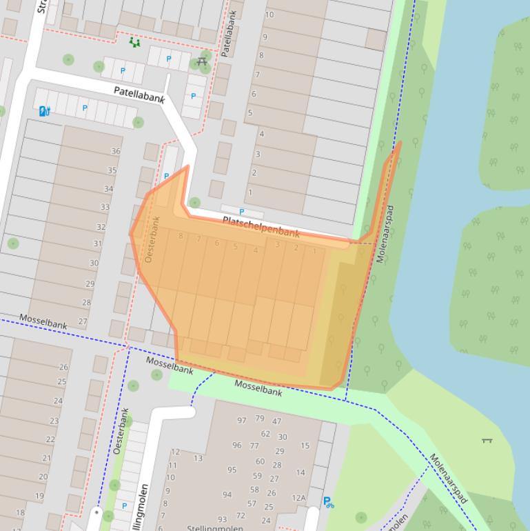 Kaart van postcodegebied 2317ML.