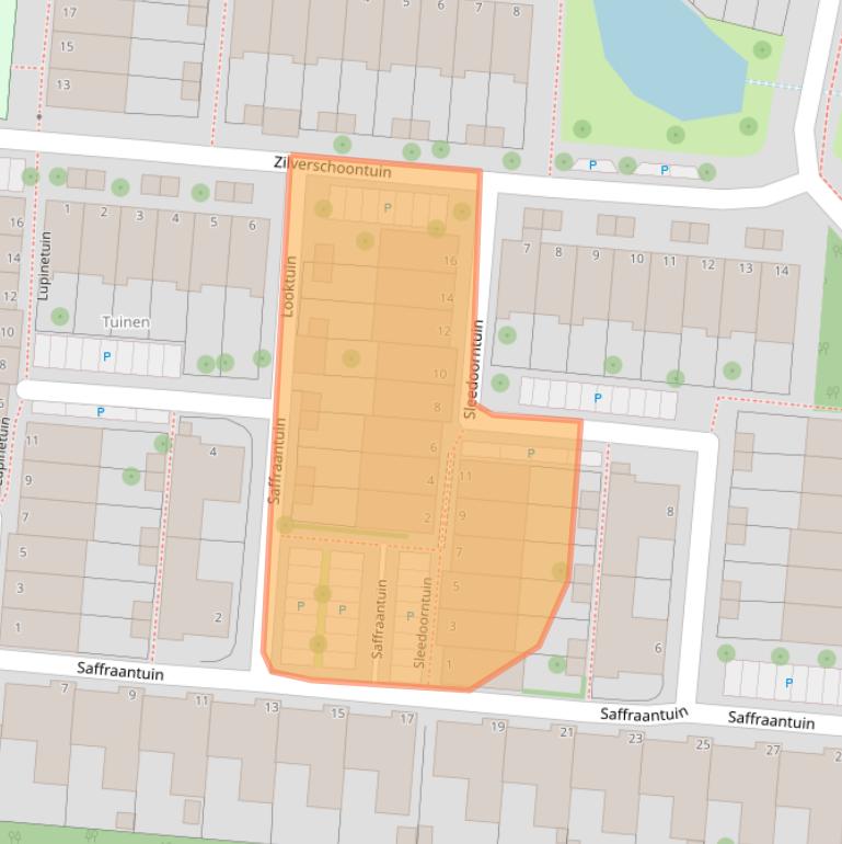 Kaart van postcodegebied 2317MV.