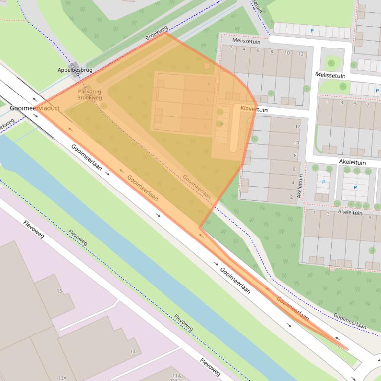 Kaart van postcodegebied 2317ND.