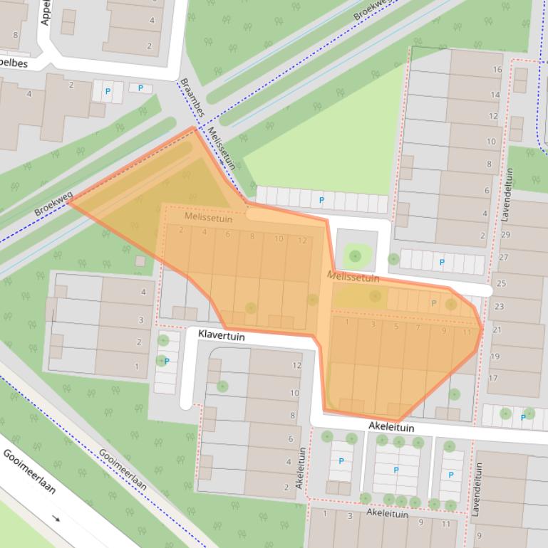 Kaart van postcodegebied 2317NE.