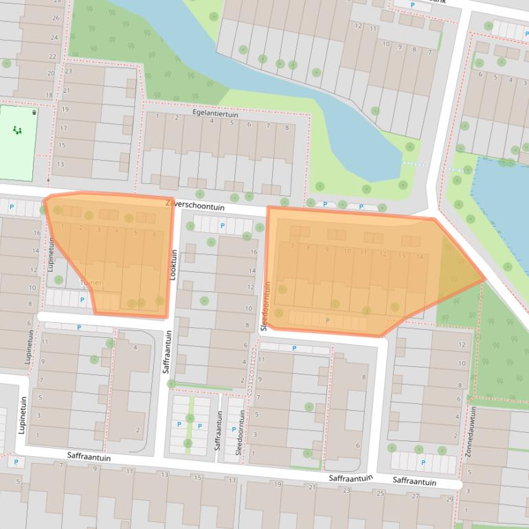 Kaart van postcodegebied 2317NL.
