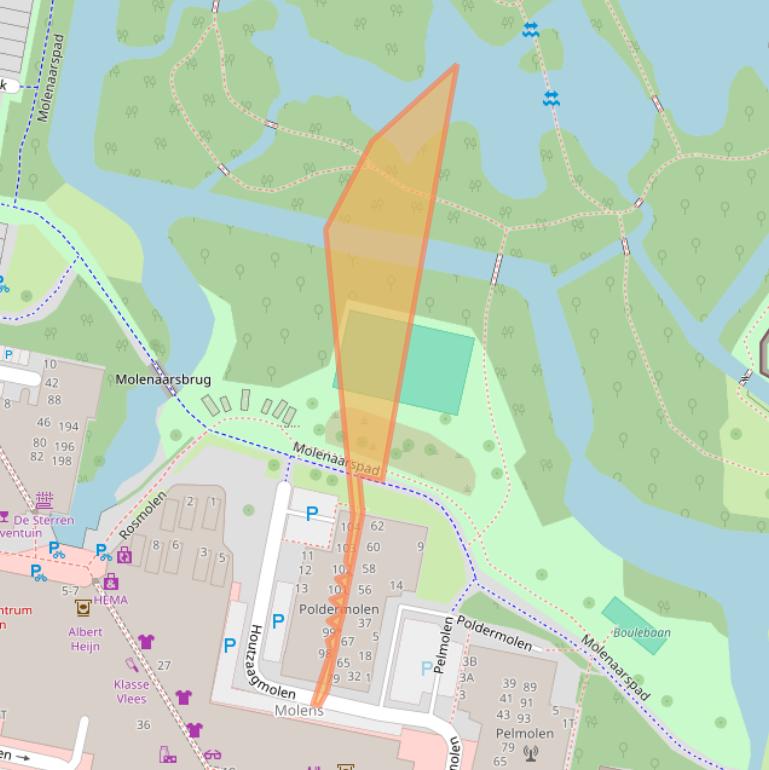 Kaart van postcodegebied 2317PJ.