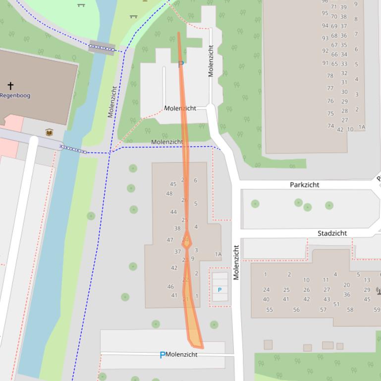 Kaart van postcodegebied 2317RK.