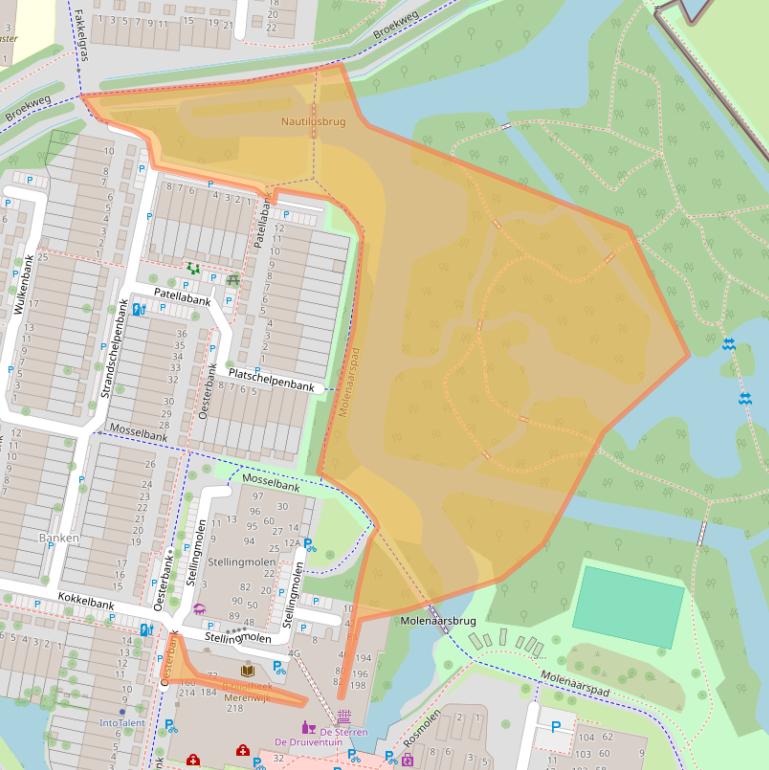Kaart van postcodegebied 2317SL.