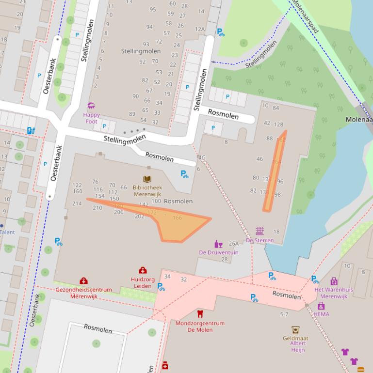 Kaart van postcodegebied 2317SN.