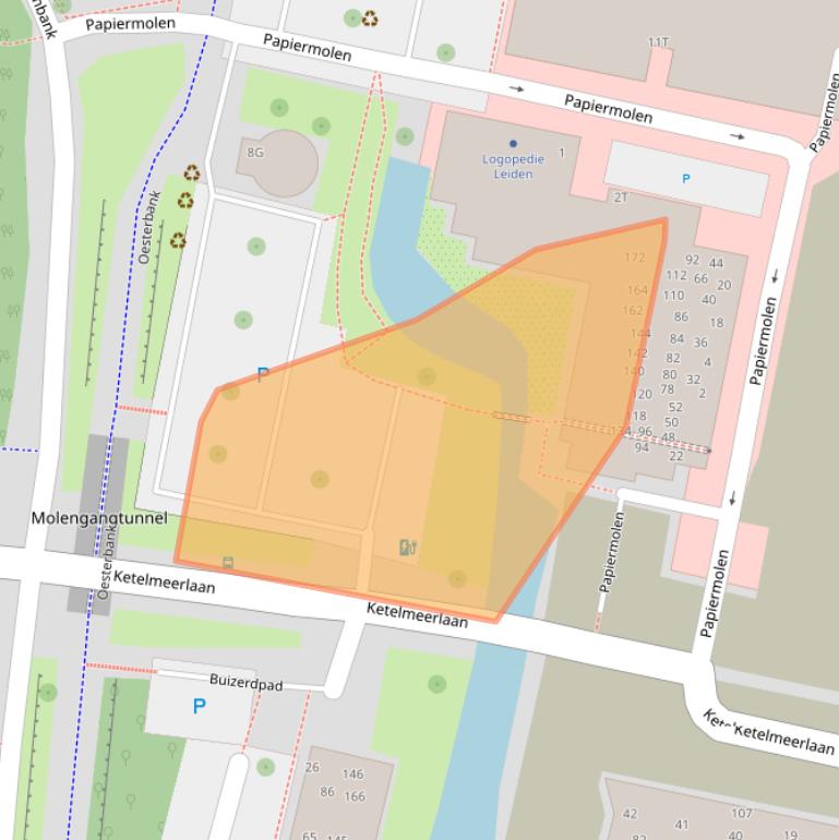 Kaart van postcodegebied 2317SZ.