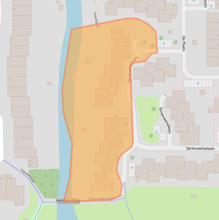Kaart van postcodegebied 2317WE.