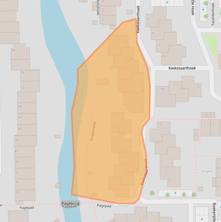 Kaart van postcodegebied 2317WV.