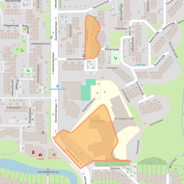Kaart van postcodegebied 2317XK.