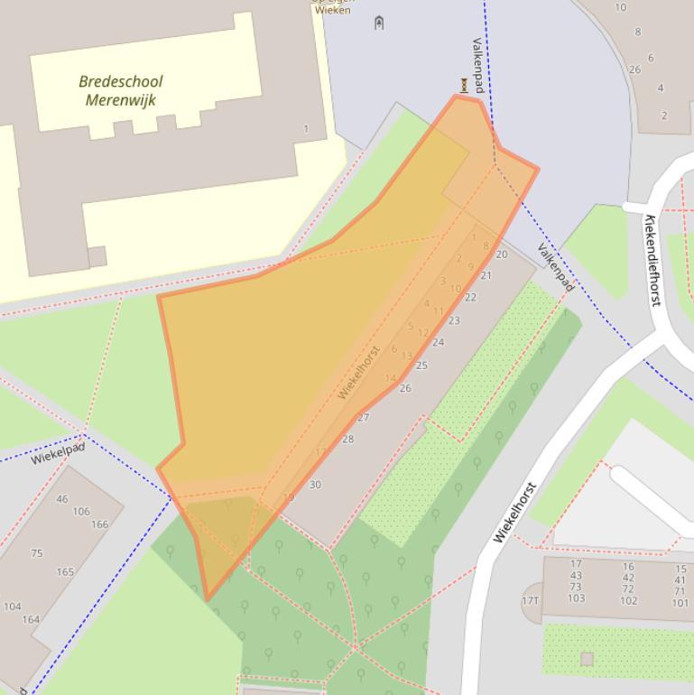 Kaart van postcodegebied 2317ZH.