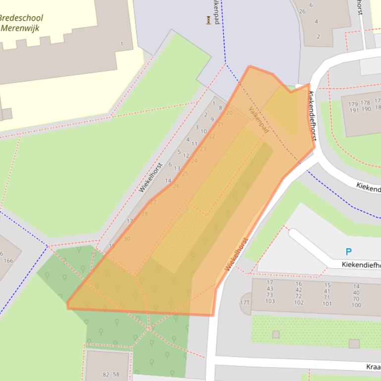 Kaart van postcodegebied 2317ZJ.