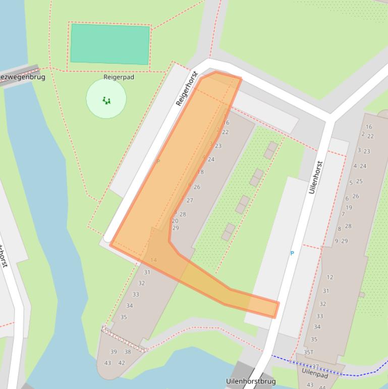 Kaart van postcodegebied 2317ZV.