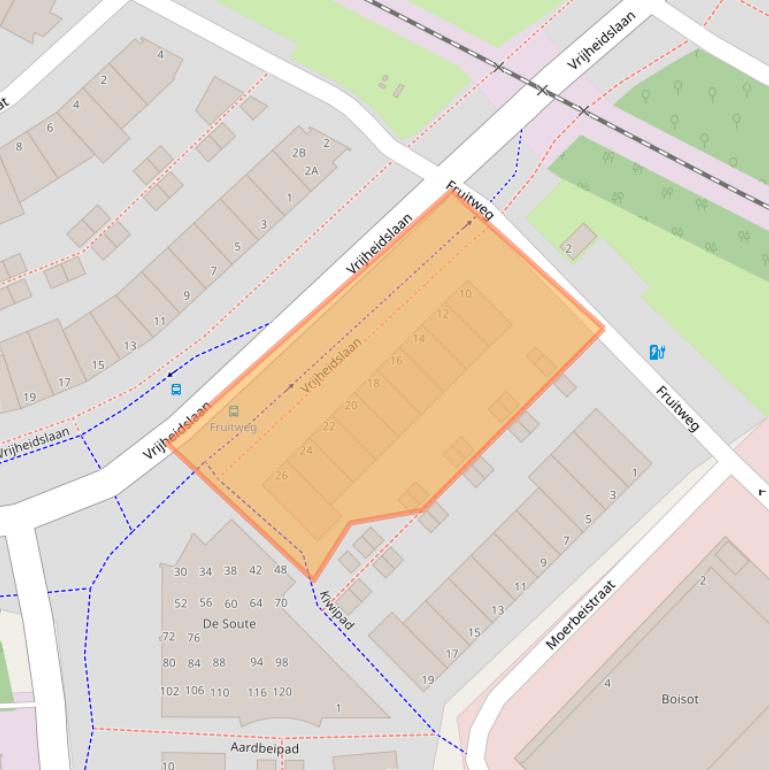 Kaart van postcodegebied 2321DM.