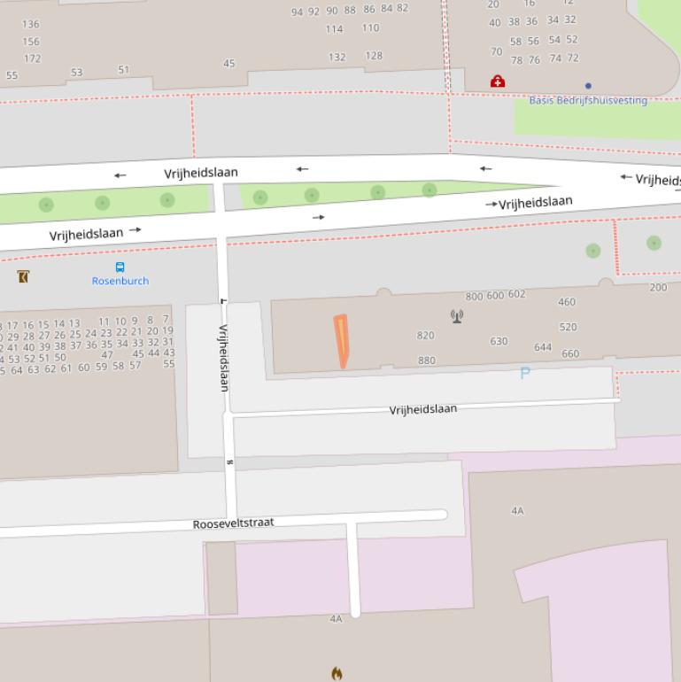 Kaart van postcodegebied 2321DW.