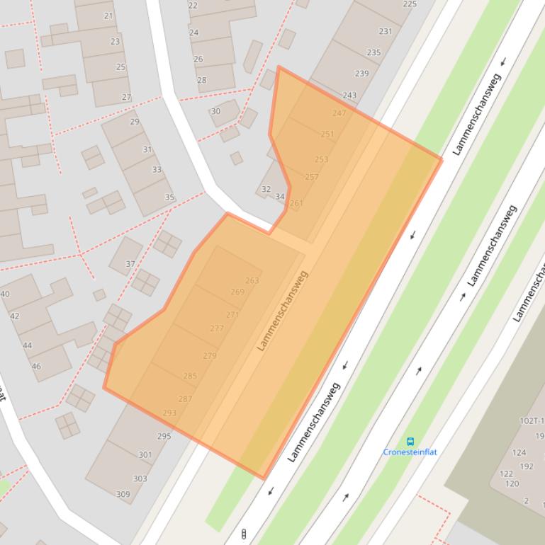 Kaart van postcodegebied 2321HV.