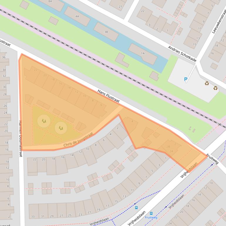 Kaart van postcodegebied 2321JM.