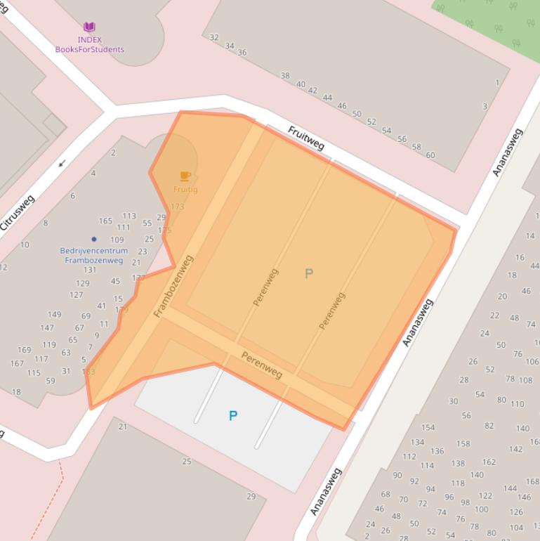 Kaart van postcodegebied 2321KB.