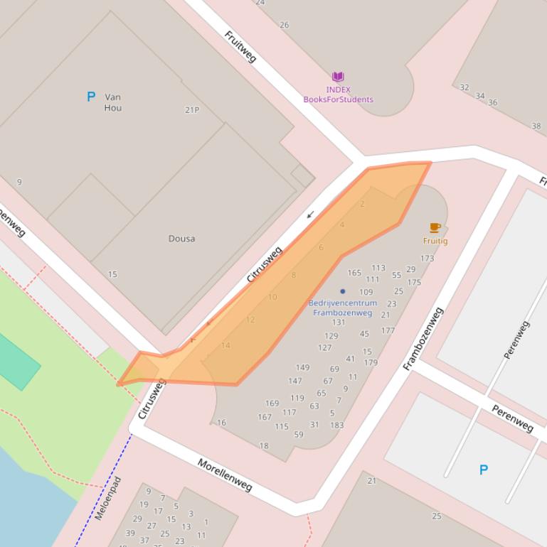 Kaart van postcodegebied 2321KD.