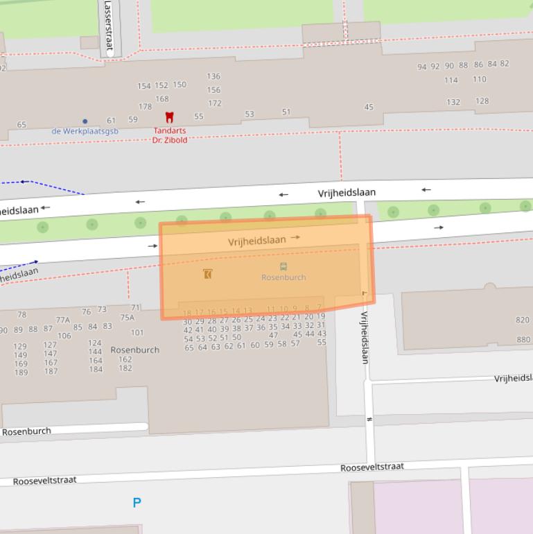 Kaart van postcodegebied 2321PW.