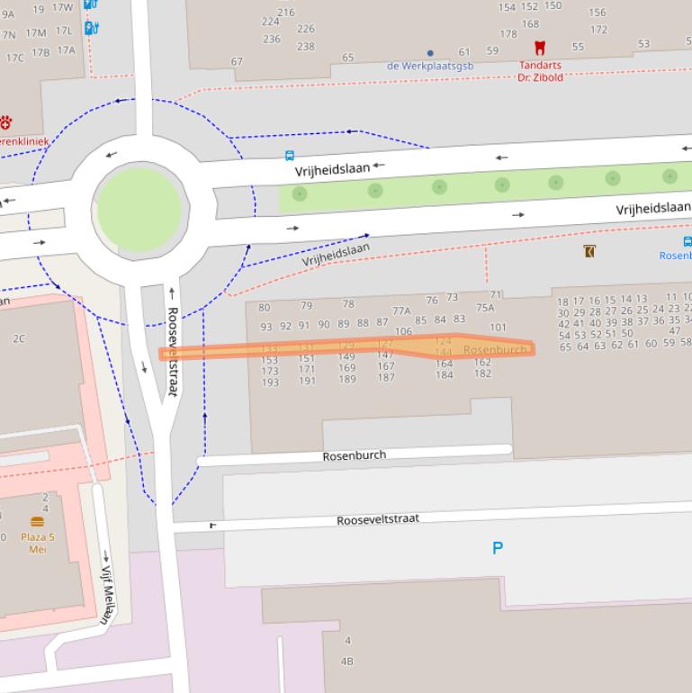 Kaart van postcodegebied 2321RD.